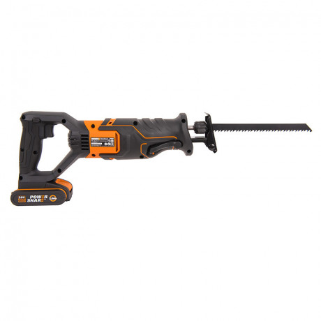 Сабельная пила WORX WX500, 20v, в комплекте АКБ 2 А·ч и ЗУ, сумка (аккумуляторная)