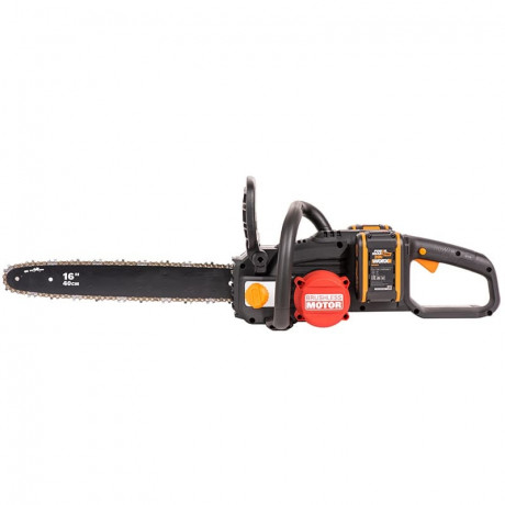 Цепная пила WORX NITRO WG385E, 40v, 40 см, в комплекте АКБ 2х4 А·ч и ЗУ (аккумуляторная)