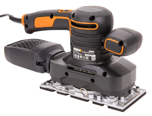 Виброшлифмашина WORX WX641, 220v, 250 Вт (сетевая)