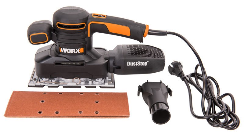Виброшлифмашина WORX WX641, 220v, 250 Вт (сетевая)