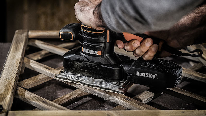 Виброшлифмашина WORX WX641, 220v, 250 Вт (сетевая)