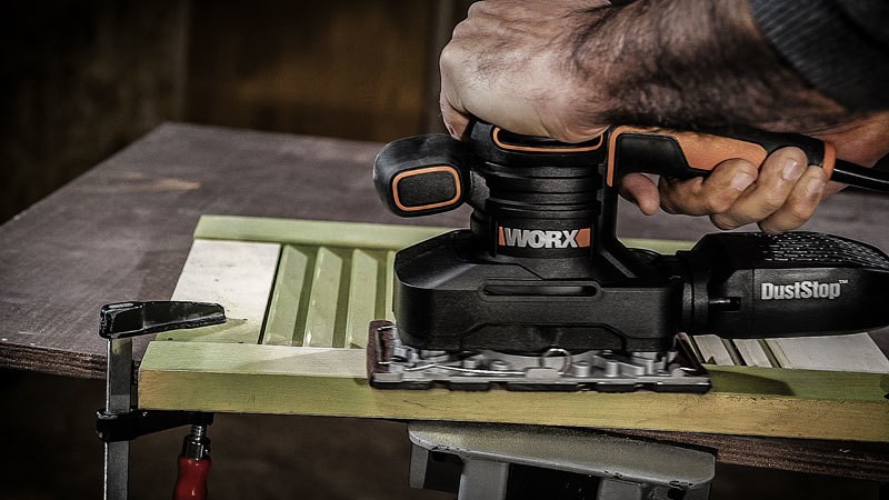Виброшлифмашина WORX WX641, 220v, 250 Вт (сетевая)