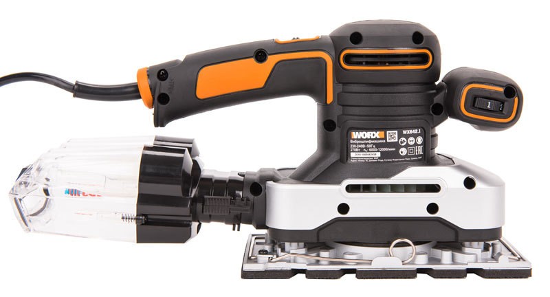 Виброшлифмашина WORX WX642.1, 220v, 270 Вт (сетевая)