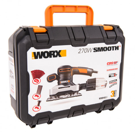 Виброшлифмашина WORX WX642.1, 220v, 270 Вт (сетевая)