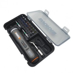 Отвертка аккумуляторная WORX WX242, 4В, 5Нм, 1,5Ач, набор оснастки.