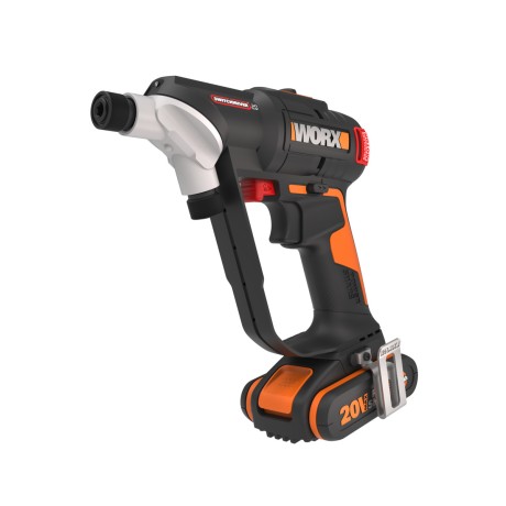 Дрель-шуруповерт аккумуляторная бесщёточная WORX Switchdriver 2.0 WX177, 50Нм, 20В, 2Ач x1, кейс