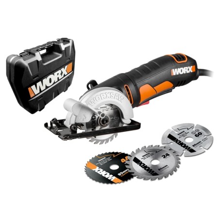 Дисковая пила WORX WX423.1, 400Вт, 85 мм, кейс