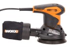 Орбитальная шлифовальная машина WORX WX652.1, 220v, 125 мм, 300 Вт (сетевая)