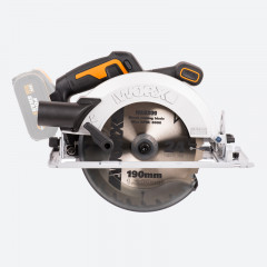 Циркулярная пила (дисковая) WORX WX520.9, 20v, 190 мм, без АКБ и ЗУ (аккумуляторная)