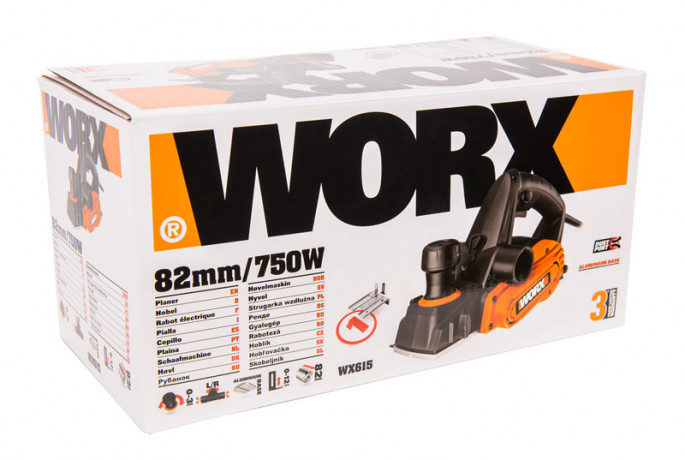 Электрорубанок WORX WX615, 220v, 82 мм, 750 Вт (сетевой)