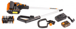 Щетка для чистки дорожек WORX WG441E, 20v, в комплекте АКБ 4 А·ч и ЗУ
