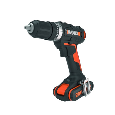 Дрель-шуруповерт ударная аккумуляторная WORX WX370, 50Нм, 20В, 2Ач x1, ЗУ 2А, кейс