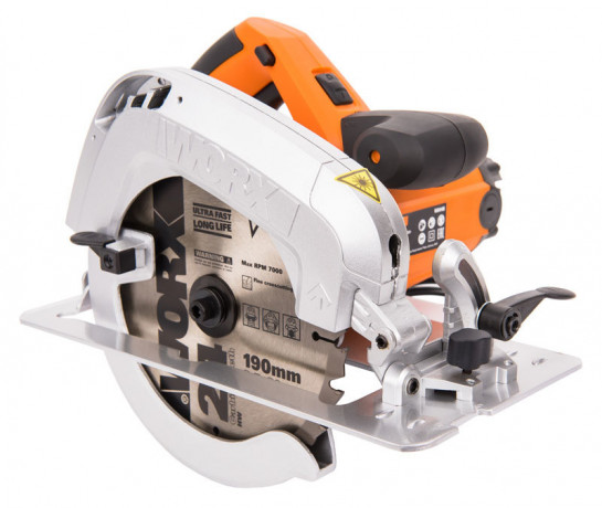 Циркулярная пила (дисковая) WORX WX445, 220v, 190 мм, 1600 Вт (сетевая)