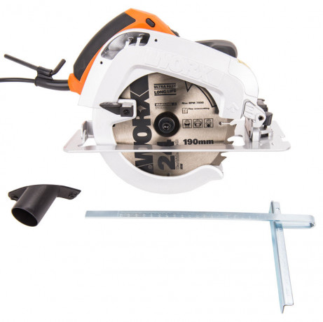 Циркулярная пила (дисковая) WORX WX445, 220v, 190 мм, 1600 Вт (сетевая)