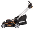 Газонокосилка аккумуляторная WORX WG748E 46 см, бесщеточная, 40В, 4Ач х2, ЗУ 2А х2, коробка