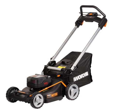 Газонокосилка аккумуляторная WORX WG748E 46 см, бесщеточная, 40В, 4Ач х2, ЗУ 2А х2, коробка