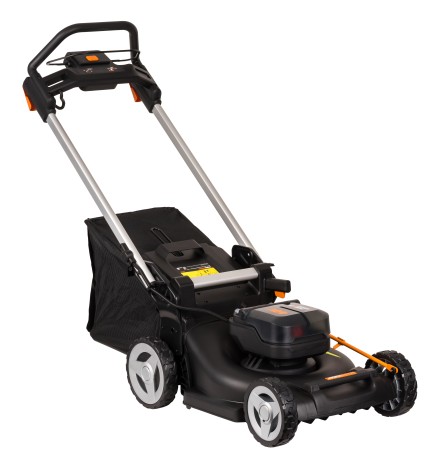 Газонокосилка аккумуляторная WORX WG748E 46 см, бесщеточная, 40В, 4Ач х2, ЗУ 2А х2, коробка
