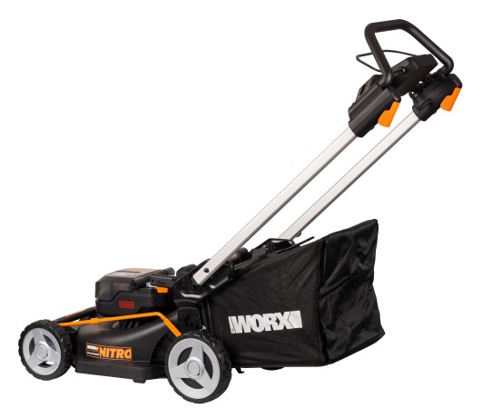 Газонокосилка аккумуляторная WORX WG748E 46 см, бесщеточная, 40В, 4Ач х2, ЗУ 2А х2, коробка