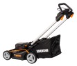 Газонокосилка аккумуляторная WORX WG748E 46 см, бесщеточная, 40В, 4Ач х2, ЗУ 2А х2, коробка
