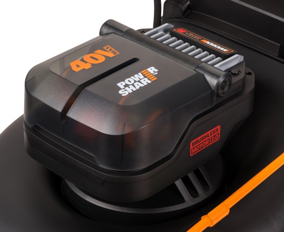 Газонокосилка аккумуляторная WORX WG748E 46 см, бесщеточная, 40В, 4Ач х2, ЗУ 2А х2, коробка