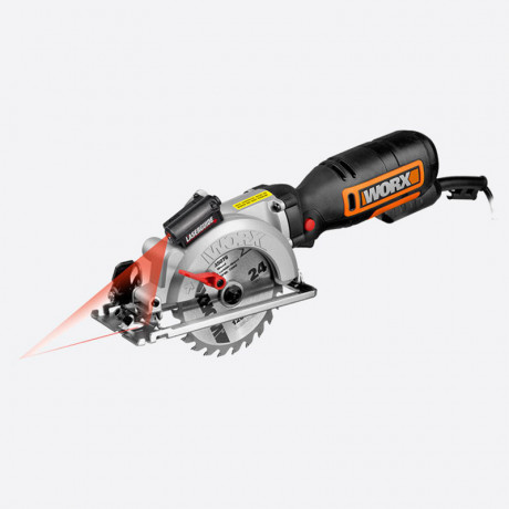 Циркулярная пила (дисковая) WORX WX427, 220v, 120 мм, 710 Вт, кейс (сетевая)