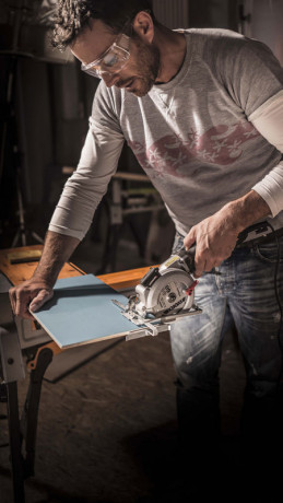 Циркулярная пила (дисковая) WORX WX427, 220v, 120 мм, 710 Вт, кейс (сетевая)