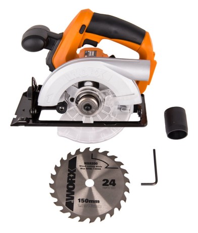 Циркулярная пила (дисковая) WORX WX529.9, 20v, 150 мм, без АКБ и ЗУ (аккумуляторная)