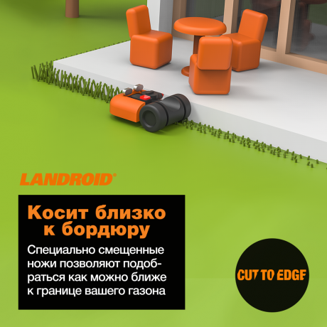 Газонокосилка робот WORX Landroid M WR142E, для площади 700 м.