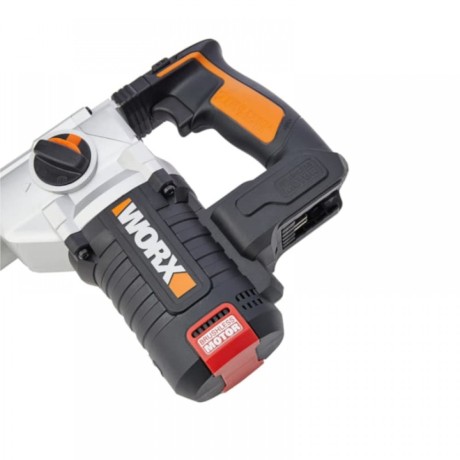 Перфоратор аккумуляторный бесщеточный WORX WX380, 20В, 4Ач x2, ЗУ 2А, кейс