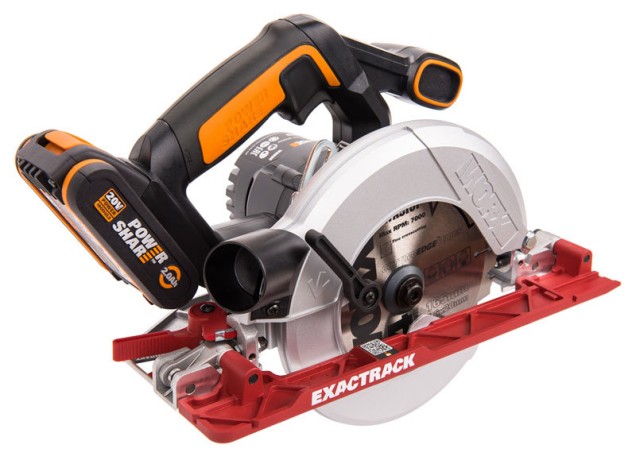 Циркулярная пила (дисковая) WORX WX530.9, 20v, 165 мм, без АКБ и ЗУ (аккумуляторная)