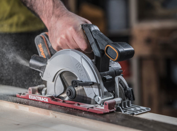 Циркулярная пила (дисковая) WORX WX530.9, 20v, 165 мм, без АКБ и ЗУ (аккумуляторная)