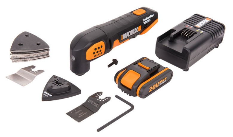 Реноватор WORX WX682, 20v, в комплекте АКБ 2 А·ч и ЗУ, сумка (аккумуляторный)