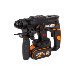Перфоратор аккумуляторный бесщеточный WORX WX381, 20В, 4Ач x1, ЗУ 2А, кейс