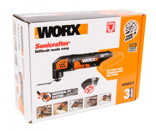 Реноватор WORX WX682.9, 20v, без АКБ и ЗУ (аккумуляторный)