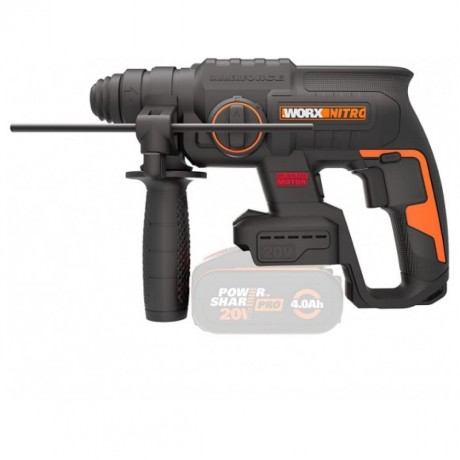 Перфоратор аккумуляторный бесщеточный WORX WX381.9, 20В, без АКБ и ЗУ, коробка