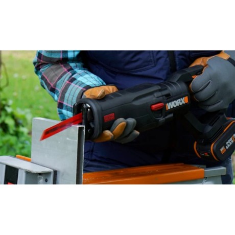 Сабельная пила аккумуляторная бесщеточная WORX WX516.9, без АКБ и ЗУ, коробка