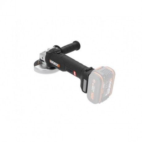Угловая шлифмашина бесщёточная аккумуляторная WORX WX813.9, 115мм, 20В, без АКБ и ЗУ