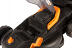 Газонокосилка WORX WG779E.1, 40v, 34 см, в комплекте АКБ 2х4 А·ч и ЗУ (аккумуляторная)