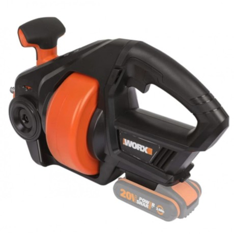 Устройство для прочистки труб аккумуляторное WORX WX891.9, 20В, без АКБ и ЗУ, коробка