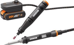 Комплект: Гравировальная машинка WX739.9 + Выжигатель WX744.9, 20В, 2Ач, адаптер, ЗУ, кейс