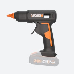Клеевой пистолет аккумуляторный WORX WX045.9 20В, без АКБ и ЗУ