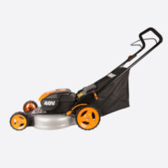 Газонокосилка WORX WG751E, 40v, 48 см, в комплекте АКБ 2х4 А·ч и ЗУ (аккумуляторная)