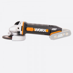 Угловая шлифовальная машина (болгарка) WORX WX800.9, 20v, 115 мм, без АКБ и ЗУ (аккумуляторная)