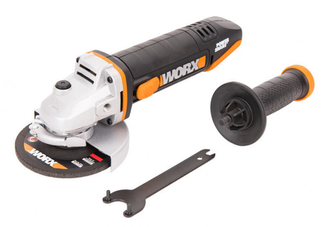 Угловая шлифовальная машина (болгарка) WORX WX800.9, 20v, 115 мм, без АКБ и ЗУ (аккумуляторная)